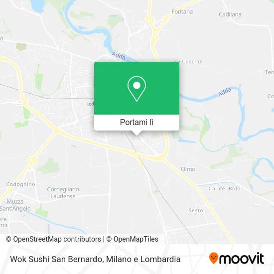 Mappa Wok Sushi San Bernardo