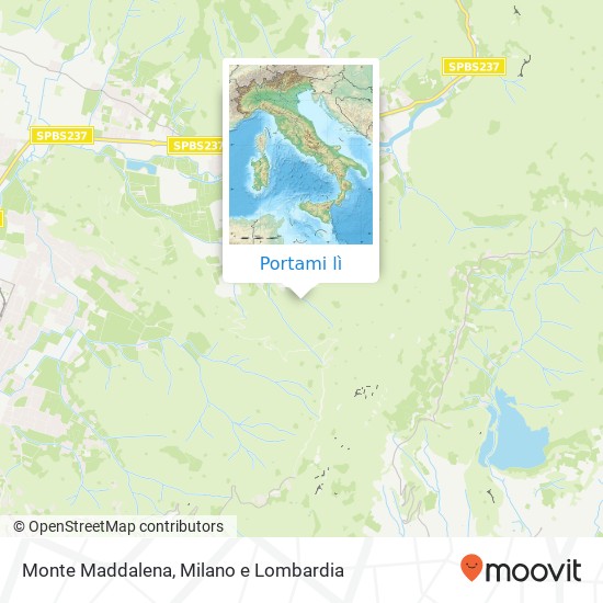 Mappa Monte Maddalena