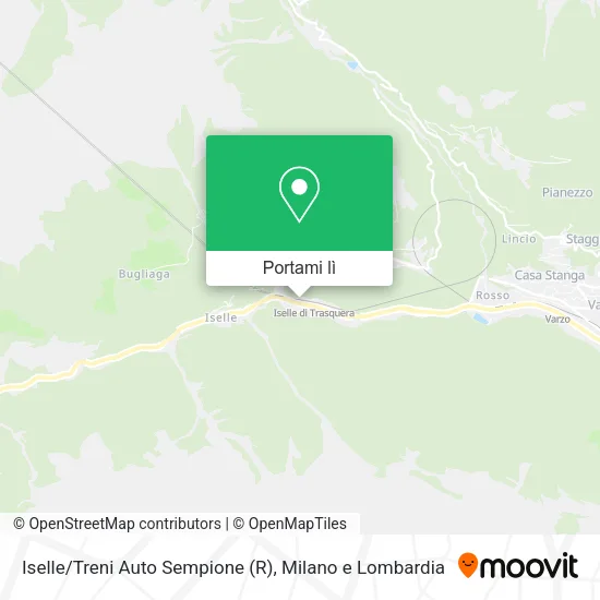 Mappa Iselle/Treni Auto Sempione (R)