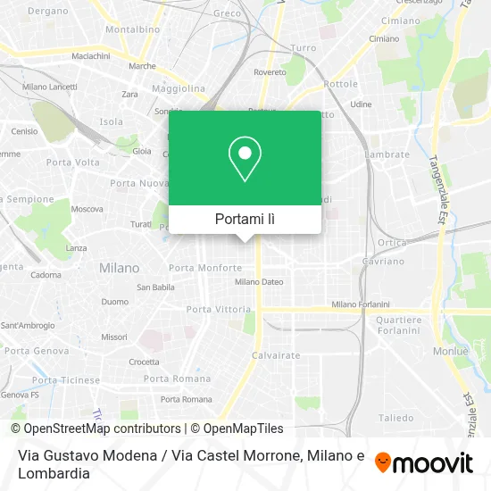 Mappa Via Gustavo Modena / Via Castel Morrone