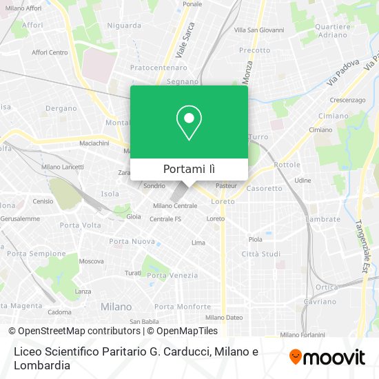 Mappa Liceo Scientifico Paritario G. Carducci
