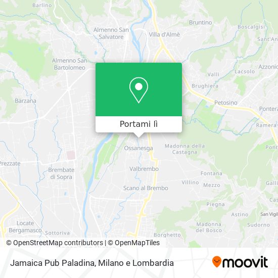 Mappa Jamaica Pub Paladina