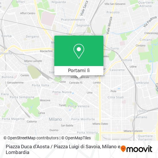 Mappa Piazza Duca d'Aosta / Piazza Luigi di Savoia