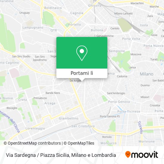 Mappa Via Sardegna / Piazza Sicilia