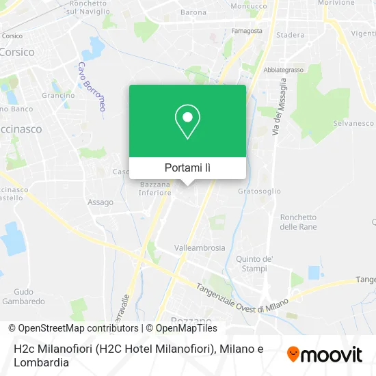 Mappa H2c Milanofiori (H2C Hotel Milanofiori)