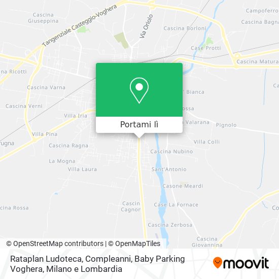 Mappa Rataplan Ludoteca, Compleanni, Baby Parking Voghera