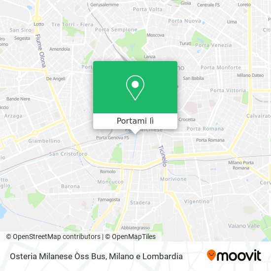 Mappa Osteria Milanese Òss Bus