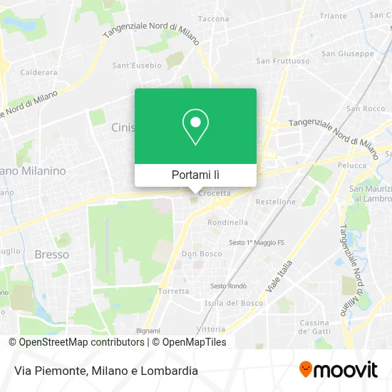 Mappa Via Piemonte