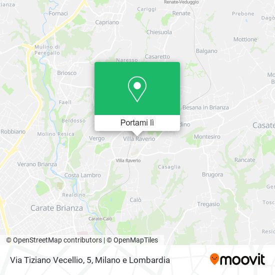 Mappa Via Tiziano Vecellio, 5