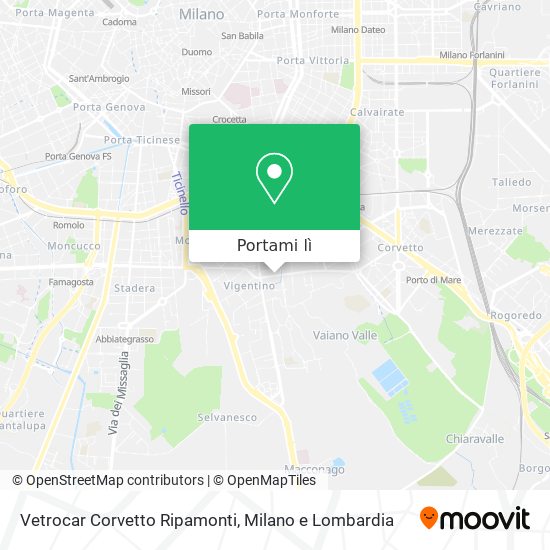 Mappa Vetrocar Corvetto Ripamonti