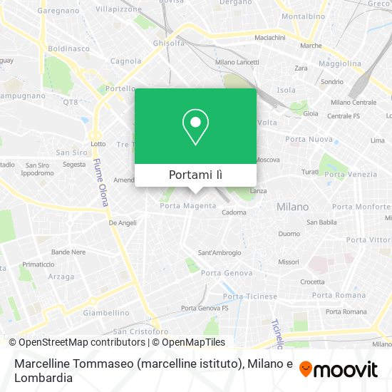 Mappa Marcelline Tommaseo (marcelline istituto)