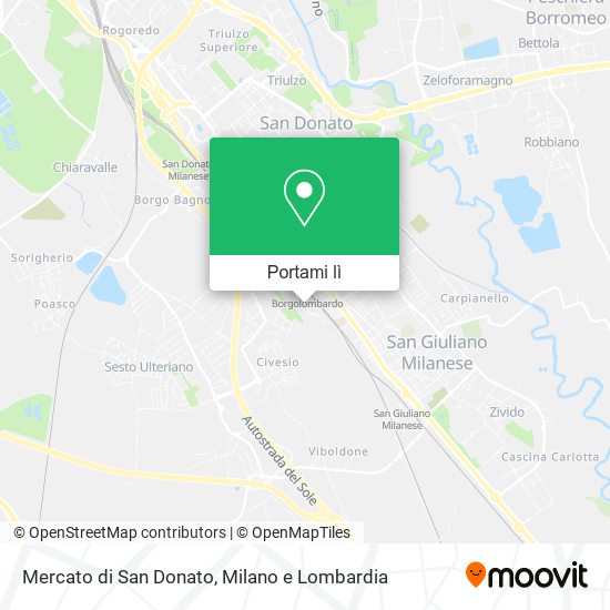 Mappa Mercato di San Donato