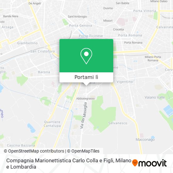 Mappa Compagnia Marionettistica Carlo Colla e Figli