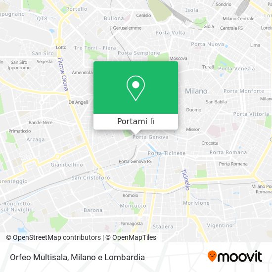 Mappa Orfeo Multisala