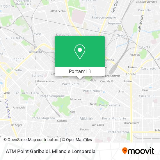 Mappa ATM Point Garibaldi