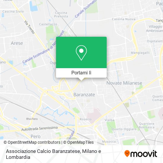 Mappa Associazione Calcio Baranzatese
