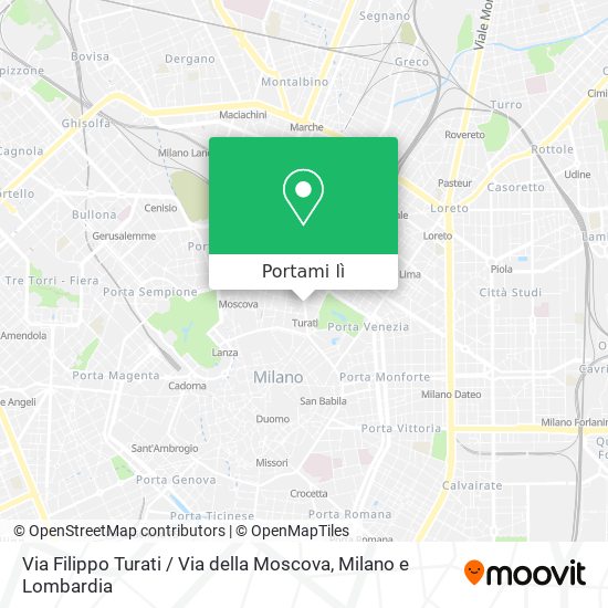 Mappa Via Filippo Turati / Via della Moscova