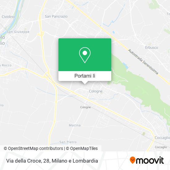 Mappa Via della Croce, 28