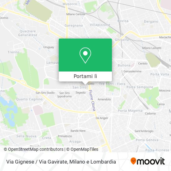 Mappa Via Gignese / Via Gavirate