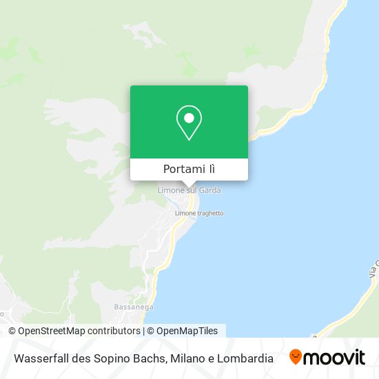 Mappa Wasserfall des Sopino Bachs