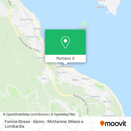 Mappa Funivia Stresa - Alpino - Mottarone