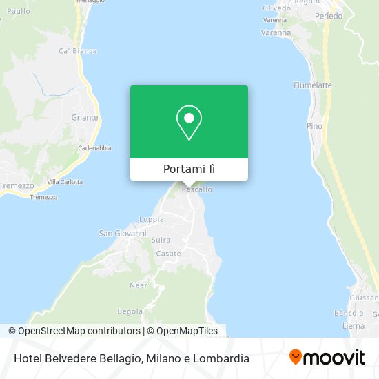 Mappa Hotel Belvedere Bellagio