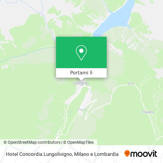 Mappa Hotel Concordia Lungolivigno
