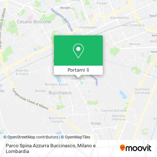 Mappa Parco Spina Azzurra Buccinasco