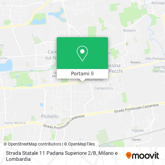 Mappa Strada Statale 11 Padana Superiore 2 / B