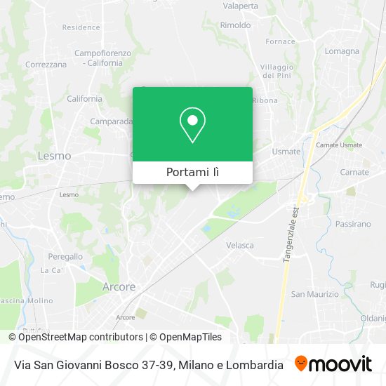 Mappa Via San Giovanni Bosco 37-39