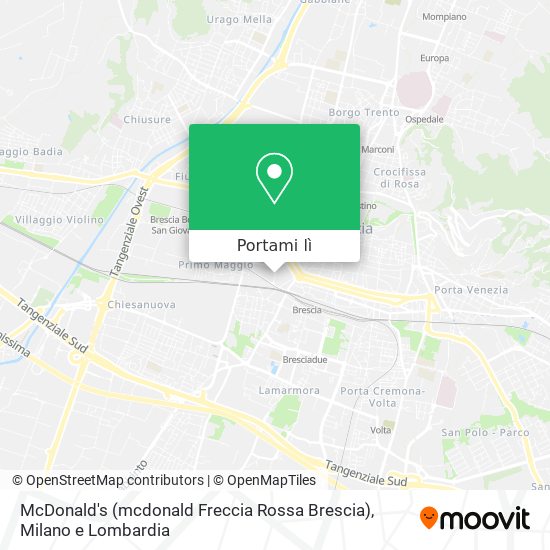 Mappa McDonald's (mcdonald Freccia Rossa Brescia)