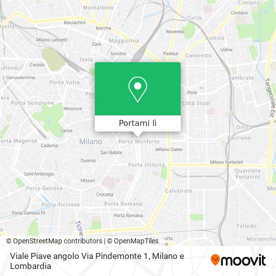 Mappa Viale Piave angolo Via Pindemonte 1