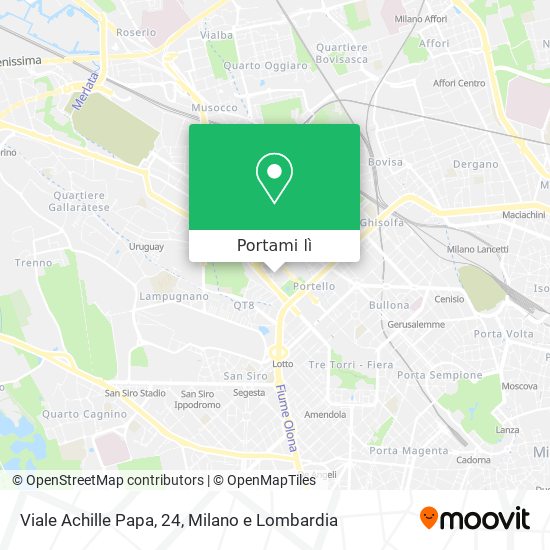 Mappa Viale Achille Papa, 24