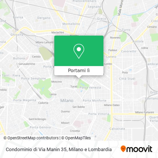 Mappa Condominio di Via Manin 35