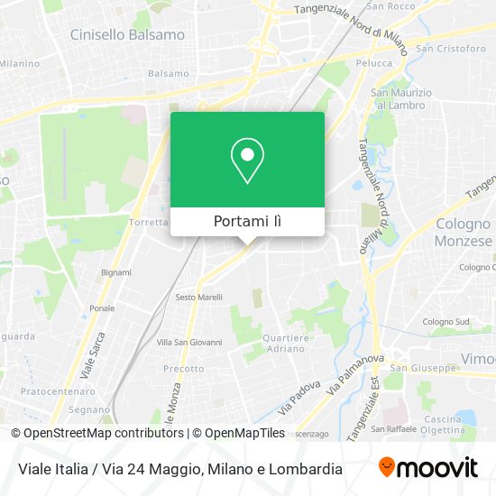 Mappa Viale Italia / Via 24 Maggio