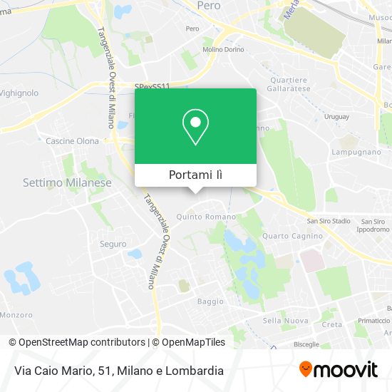 Mappa Via Caio Mario, 51