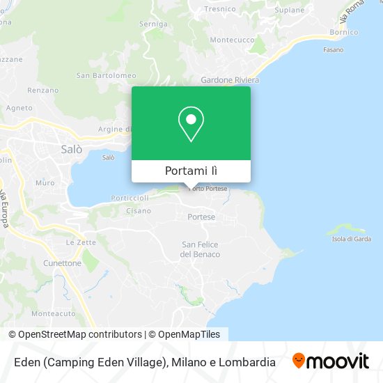 Mappa Eden (Camping Eden Village)