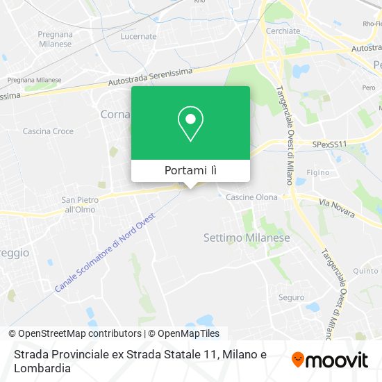 Mappa Strada Provinciale ex Strada Statale 11