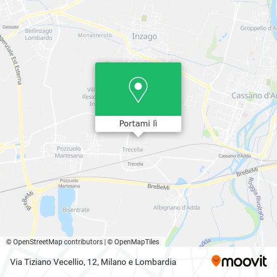 Mappa Via Tiziano Vecellio, 12