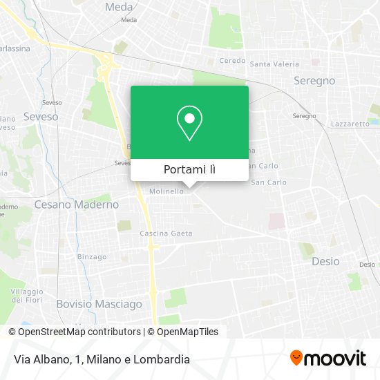 Mappa Via Albano, 1