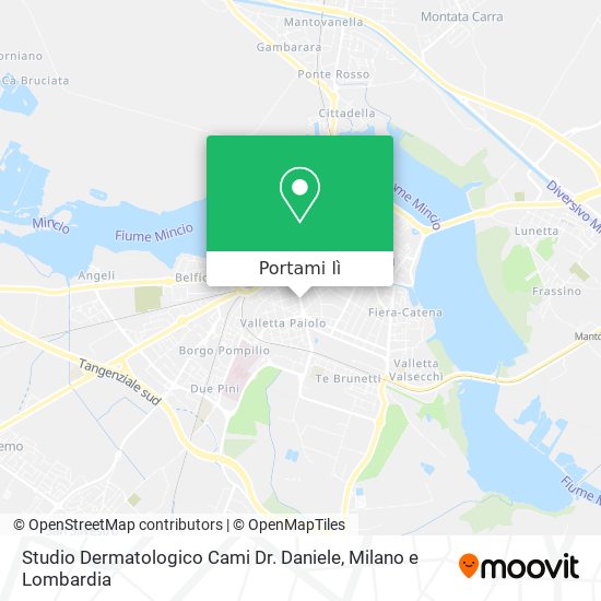 Mappa Studio Dermatologico Cami Dr. Daniele