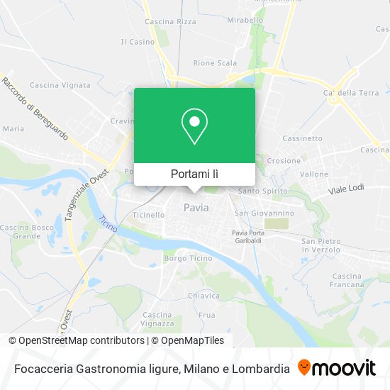 Mappa Focacceria Gastronomia ligure