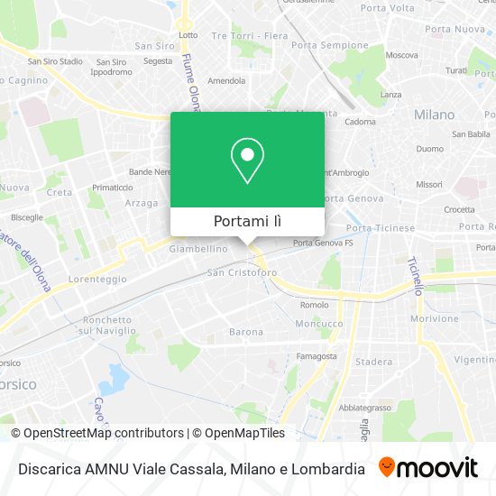 Mappa Discarica AMNU Viale Cassala