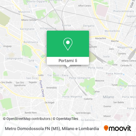 Mappa Metro Domodossola FN (M5)