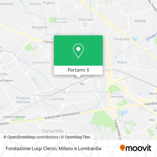 Mappa Fondazione Luigi Clerici