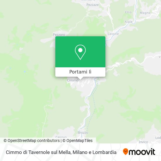 Mappa Cimmo di Tavernole sul Mella