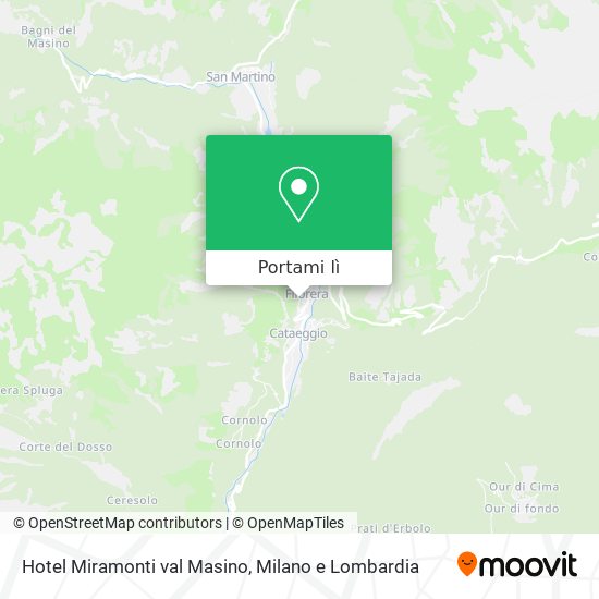 Mappa Hotel Miramonti val Masino