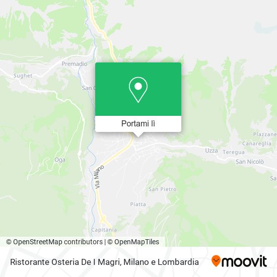 Mappa Ristorante Osteria De I Magri