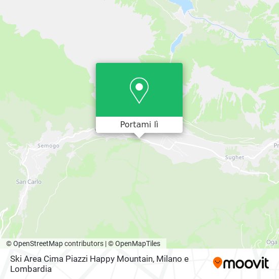 Mappa Ski Area Cima Piazzi Happy Mountain