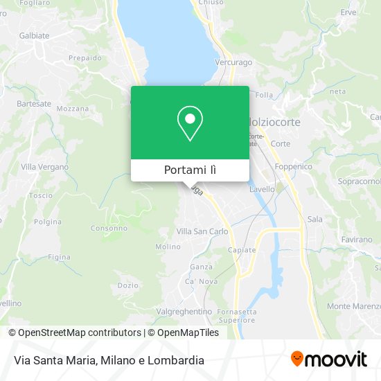 Mappa Via Santa Maria